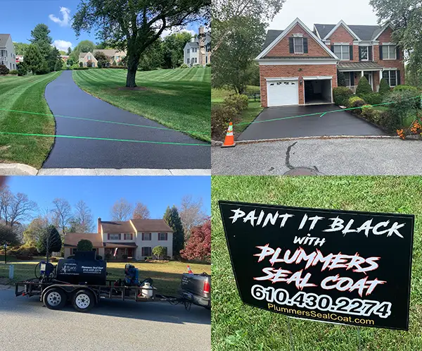 pictures of seal caoting projects in Chester County, PA